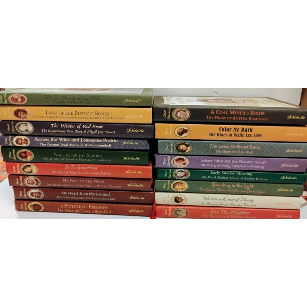 Dear America Book Lot 17 Hardcover Scholastic Historical Fiction Diaries Set